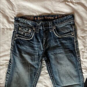 Rock Revival Dark Blue Denim Jeans
